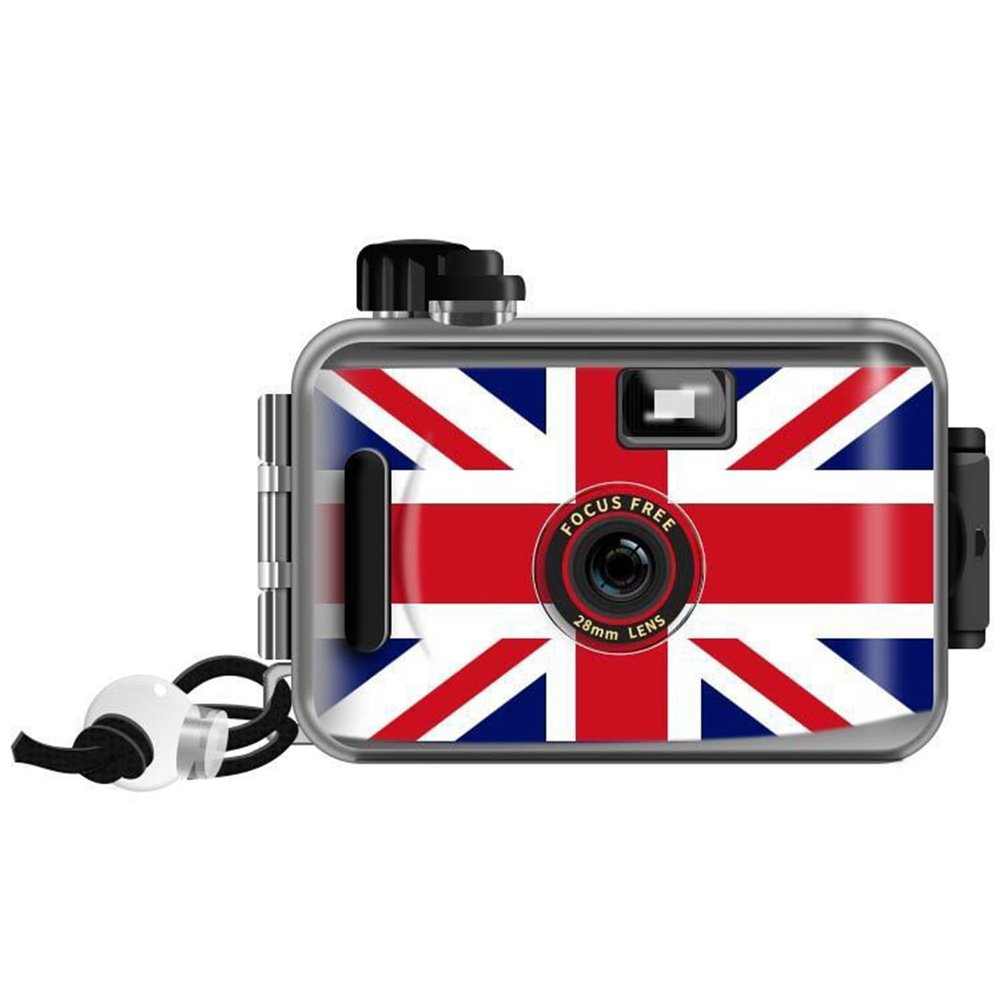 Reusable Film Camera 35mm Reloadable Waterproof Film Camera, One time Imaging, Waterproof Retro Style, Focus Free, Light Weight, Easy to Use (Without Film, B)