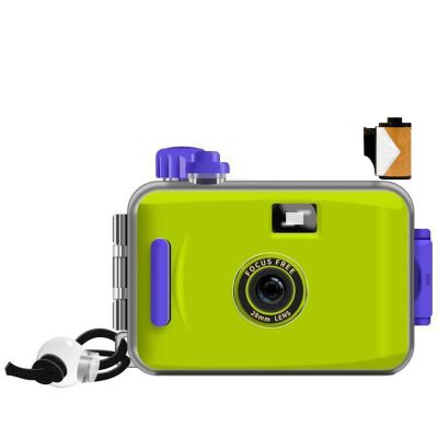 Reusable Film Camera 35mm Reloadable Waterproof Film Camera, One time Imaging, Waterproof Retro Style, Focus Free, Light Weight, Easy to Use (with Film, L)