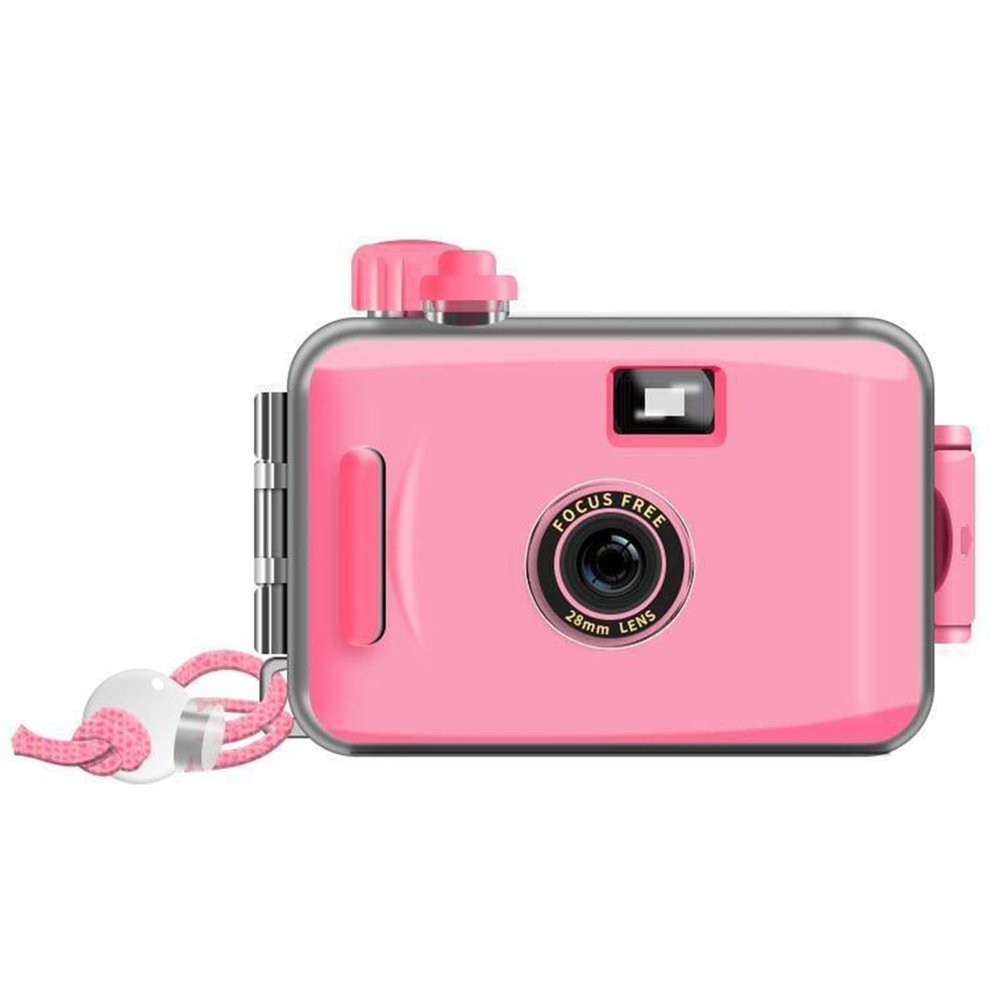 Reusable Film Camera 35mm Reloadable Waterproof Film Camera, One time Imaging, Waterproof Retro Style, Focus Free, Light Weight, Easy to Use (Without Film, D)