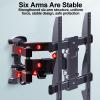 Full Motion TV Wall Mount for Most 32-75inch Flat/Curved 4K LCD TVs, Adjustable TV Brackets with Swivel Tilt, Rotate Articulating Arms Wall Mount TV Bracket(40-75inch) view 4