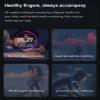 Sleep Tracking - Heart Rate - Blood Oxygen - Blood Pressure Smart Ring Wearable Fitness Tracker with Multiple Exercise Modes(Silver,11#) view 2