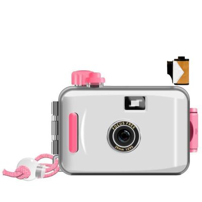 Reusable Film Camera 35mm Reloadable Waterproof Film Camera, One time Imaging, Waterproof Retro Style, Focus Free, Light Weight, Easy to Use (with Film, J)