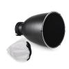 11.6 inch Silver Reflector Diffuser, for Studio Strobe Lights with 60 Grid, Adjustable Padded Rubber Mount, for Various Lighting, Aluminum Alloy view 1