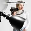 11.6 inch Silver Reflector Diffuser, for Studio Strobe Lights with 60 Grid, Adjustable Padded Rubber Mount, for Various Lighting, Aluminum Alloy view 2
