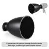 11.6 inch Silver Reflector Diffuser, for Studio Strobe Lights with 60 Grid, Adjustable Padded Rubber Mount, for Various Lighting, Aluminum Alloy view 3