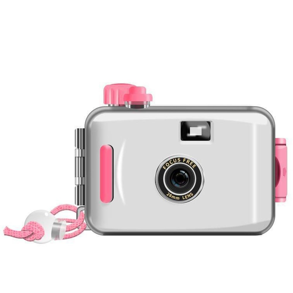 Reusable Film Camera 35mm Reloadable Waterproof Film Camera, One time Imaging, Waterproof Retro Style, Focus Free, Light Weight, Easy to Use (Without Film, J)