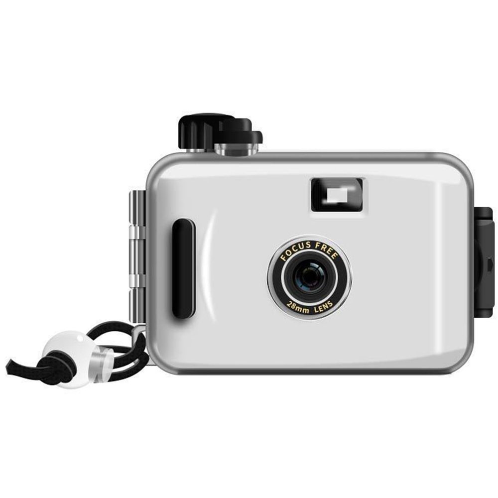 Reusable Film Camera 35mm Reloadable Waterproof Film Camera, One time Imaging, Waterproof Retro Style, Focus Free, Light Weight, Easy to Use (Without Film, Q)