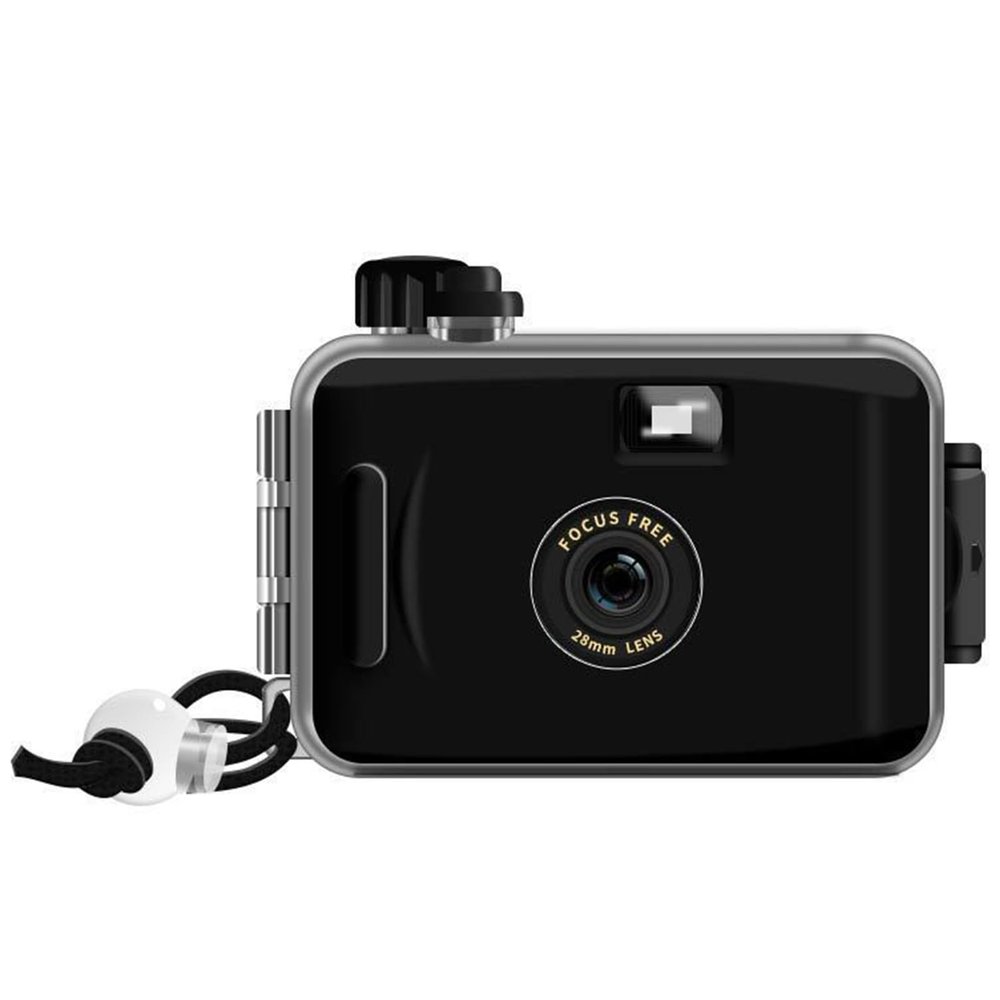 Reusable Film Camera 35mm Reloadable Waterproof Film Camera, One time Imaging, Waterproof Retro Style, Focus Free, Light Weight, Easy to Use (Without Film, K)