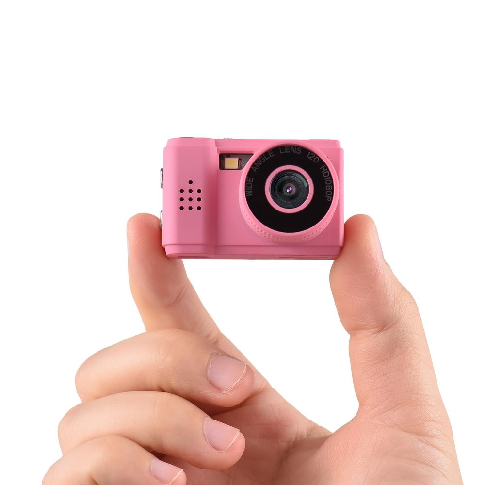 1080P Digital Camera, Compact Digital Point and Shoot Camera, Small Size Camera, Built in Flash and 5 Filter Effects, Lightweight (SENECESLIypaiozhtg3-7P)