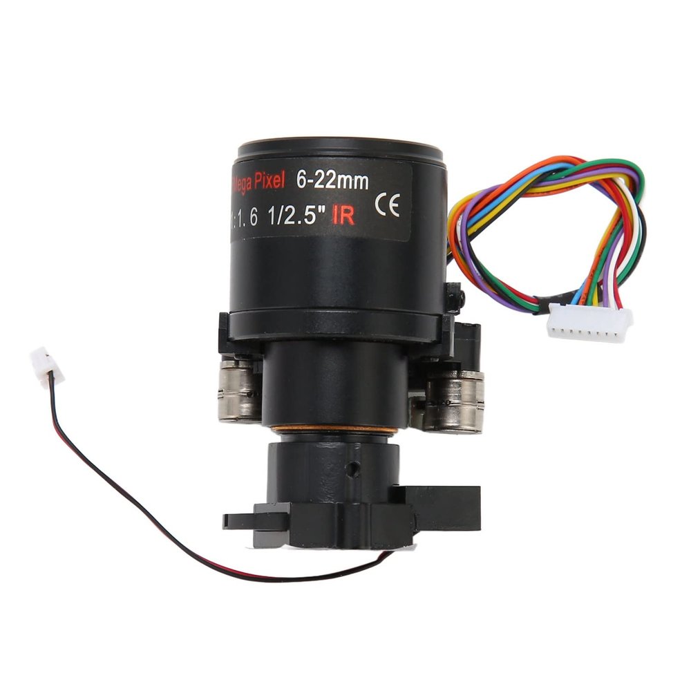 622mm Motorized Zoom Lens, 5MP High Precision Motorized Zoom Lens, D14 Mount Industrial Lens, Auto Zoom Autofocus IR Correction Industrial Lens for CCTV Security Camera