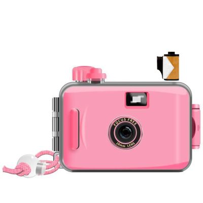 Reusable Film Camera 35mm Reloadable Waterproof Film Camera, One time Imaging, Waterproof Retro Style, Focus Free, Light Weight, Easy to Use (with Film, D)