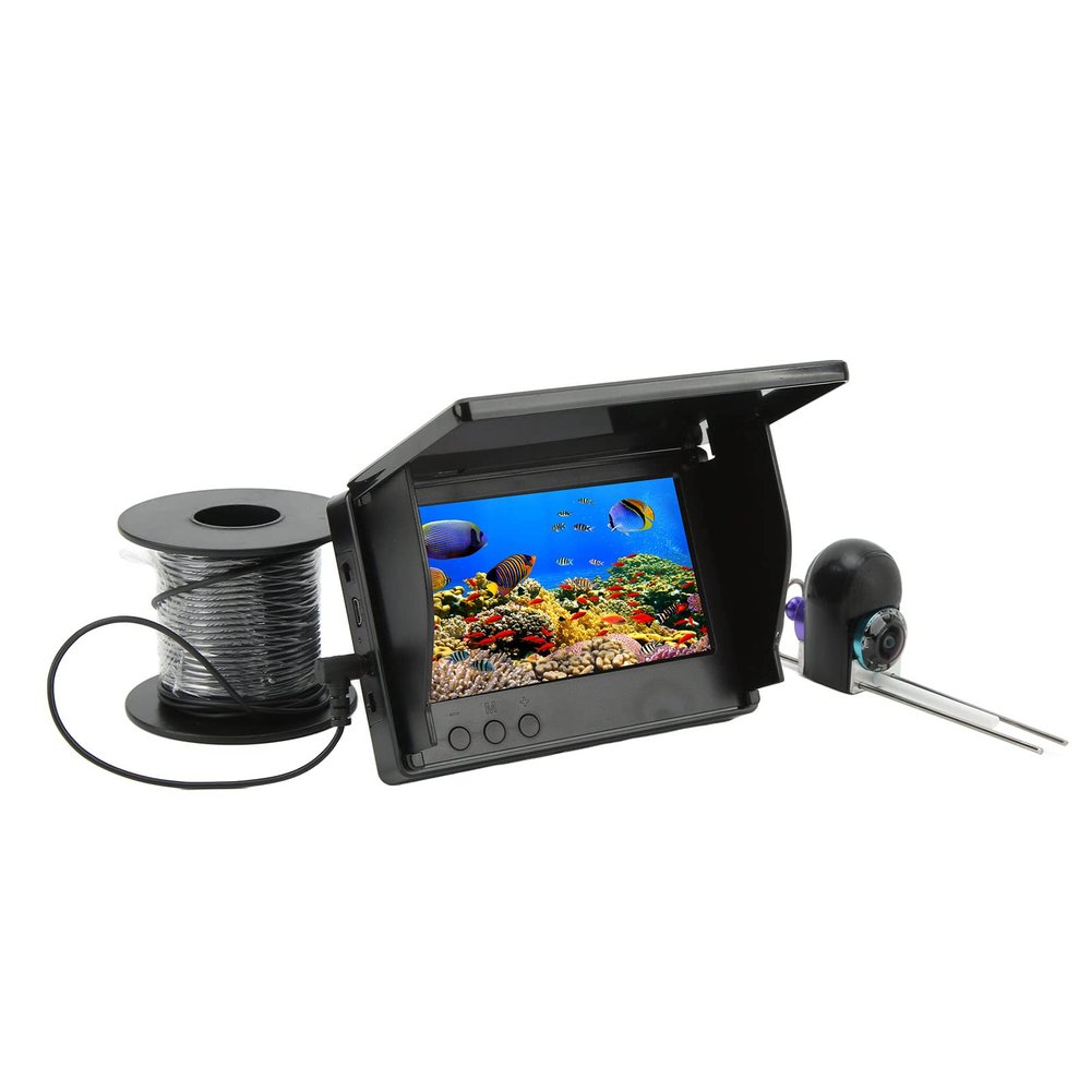 CFTGIW Fish Finder Camera Under Fishing Camera 4.3 I HD Video Fish Finder Kit for Outdoor Fishing Equipment 12V (30m/98.4ft)