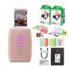 FUJIFILM INSTAX Mini Link 3 Smartphone Printer | Rose Pink Bundled with INSTAX Mini Instant Film | 40 Exposures + Instax Mini Album, Borders, Stickers & Clips + Microfiber Cleaning Cloth (5 Items) view 1