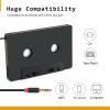 Yoidesu Car Cassette Aux Adapter, Gold Plated 3.5mm Universal Audio Cable Tape Adapter for Car, Phone, MP3, CD, MD, Computer, ect. view 2