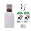 Fujifilm INSTAX Mini Link 3 Smartphone Printer | Clay White Bundled INSTAX Mini Instant Film | 20 Exposures + Microfiber Cleaning Cloth (3 Items) view 1