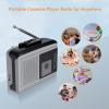 Cassette Tape Player AM FM Radio + Cassette to MP3 Converter 3.5mm AUX Jack + Portable Cassette Player, AM 5201610KHz, FM 87108MHz view 3