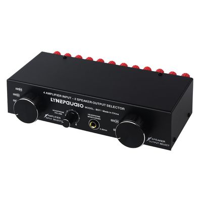 4 Input 2 Output or 2 in 4 Out Power Amplifier Speaker Selector Switcher Speaker Switch Dispenser Comparator 300W Sound Quality Per Channel No Loss