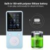 CFTGIW Portable Sc Mp4 Music Player Support 32GB TF Card with Headphone Standby Time Rose Gold Mp3 Mp4 with and Wi Fi Mp4 Wi Multiple Languages English Music Player Player (Blue) view 3