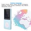 CFTGIW Portable Sc Mp4 Music Player Support 32GB TF Card with Headphone Standby Time Rose Gold Mp3 Mp4 with and Wi Fi Mp4 Wi Multiple Languages English Music Player Player (Blue) view 4