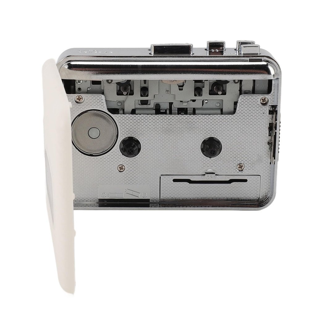Cassette Tape Player + Cassette to MP3 Converter 3.5mm AUX Jack + Portable Cassette Player with Auto Reverse Compatible with Laptop CD Writers