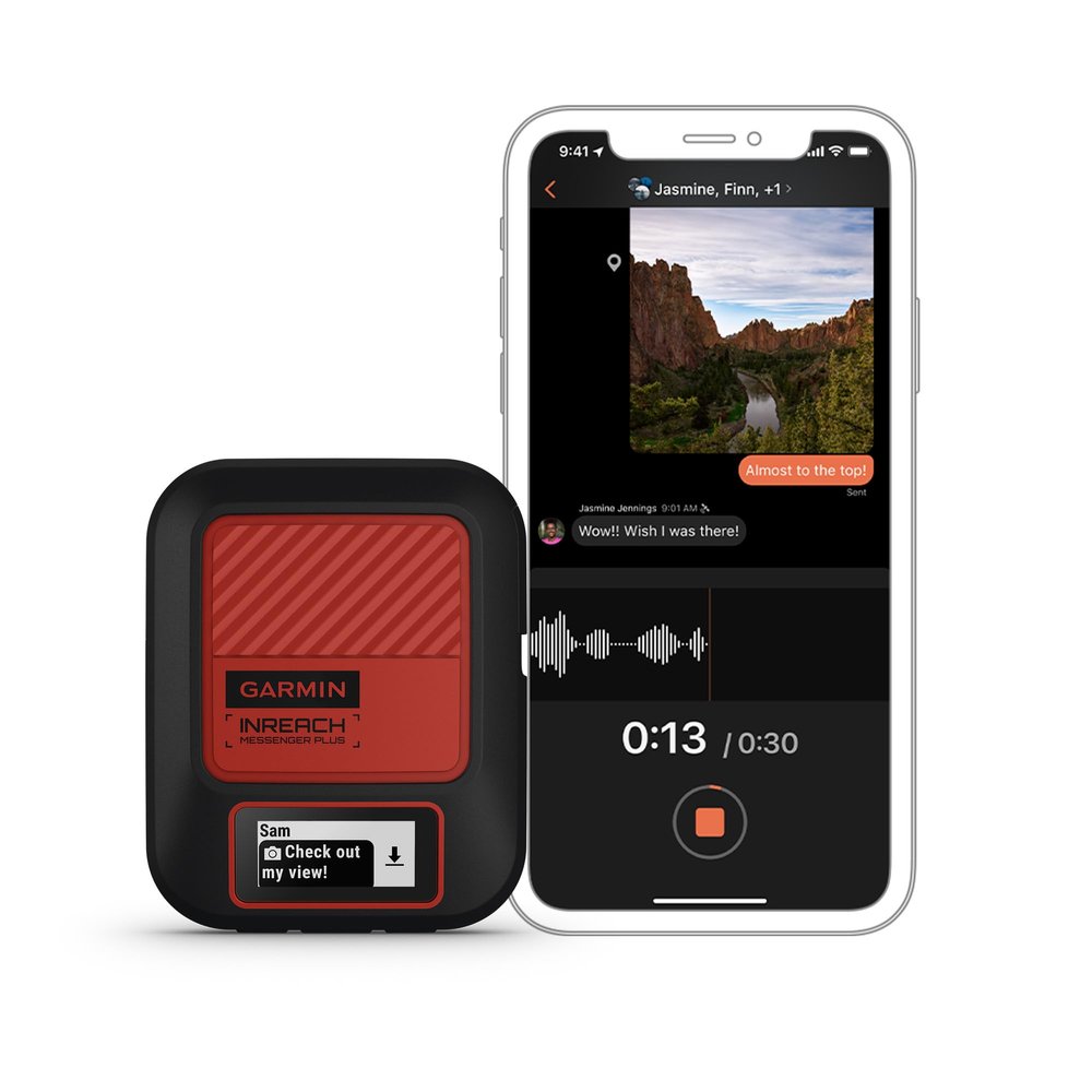 Garmin inReach Messenger Plus, SOS Satellite Communicator with Photo, Text & Voice Messaging Without Cell Service, Long Battery Life, Durable, Temperature-Resistant, Water-Resistant (IPX7) Design