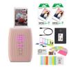 Fujifilm INSTAX Mini Link 3 Smartphone Printer | Rose Pink Bundled with INSTAX Mini Instant Film | 20 Exposures + Instax Mini Album, Borders, Stickers & Clips + Microfiber Cleaning Cloth (4 Items) view 1