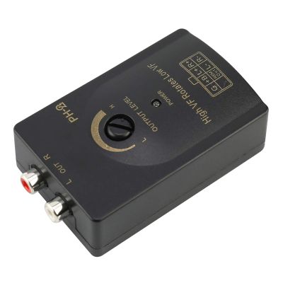 Car Output Stereo Speaker High to Low Converter with Delay Function, HiFi Sound Suitable for Car Stereos up to 50