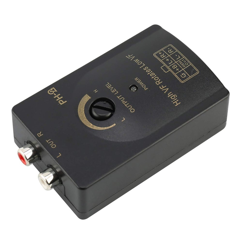 Car Output Stereo Speaker High to Low Converter with Delay Function, HiFi Sound Suitable for Car Stereos up to 50