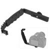 Dual Hot Shoe Flash LBracket Camera Holder Mount Adapter for DV Microphone and LED Light view 4
