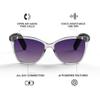 Lucyd Lyte (2025 Version) Smart Glasses for Women Bluetooth Smart Eyewear Polarized Lenses, Open Ear Speakers & Microphone Moonrise (Standard) view 2