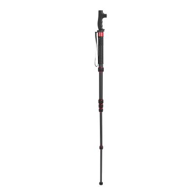 Photography Monopod, 6 Section Extendable Carbon Fiber Monopod with Walking Stick Head 1/4 3/8 Conversion Screw for DSLR Action Camera, for Tripods and Cell Phone Stabilizers