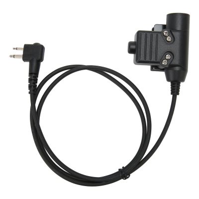 PTT Microphone, Walkie Talkie Connector, Microphone PTT Adapter Walkie Talkie Connector for GP88 GP300 GP3688 DEP450 EP450