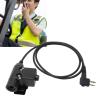 PTT Microphone, Walkie Talkie Connector, Microphone PTT Adapter Walkie Talkie Connector for GP88 GP300 GP3688 DEP450 EP450 view 2