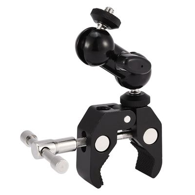 Akozon Cameras Adjustable Clamp Accessory with Multi Function Ball Head Adapter Arm Mount