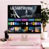 LG 27SR5BF-P 27-inch FHD (1920x1080) Smart Monitor with Streaming TV, webOS, Wireless Keyboard, Mouse, HDR10, IPS Display, webOS, Speaker, ThinQ App, Remote Control, Pink view 2