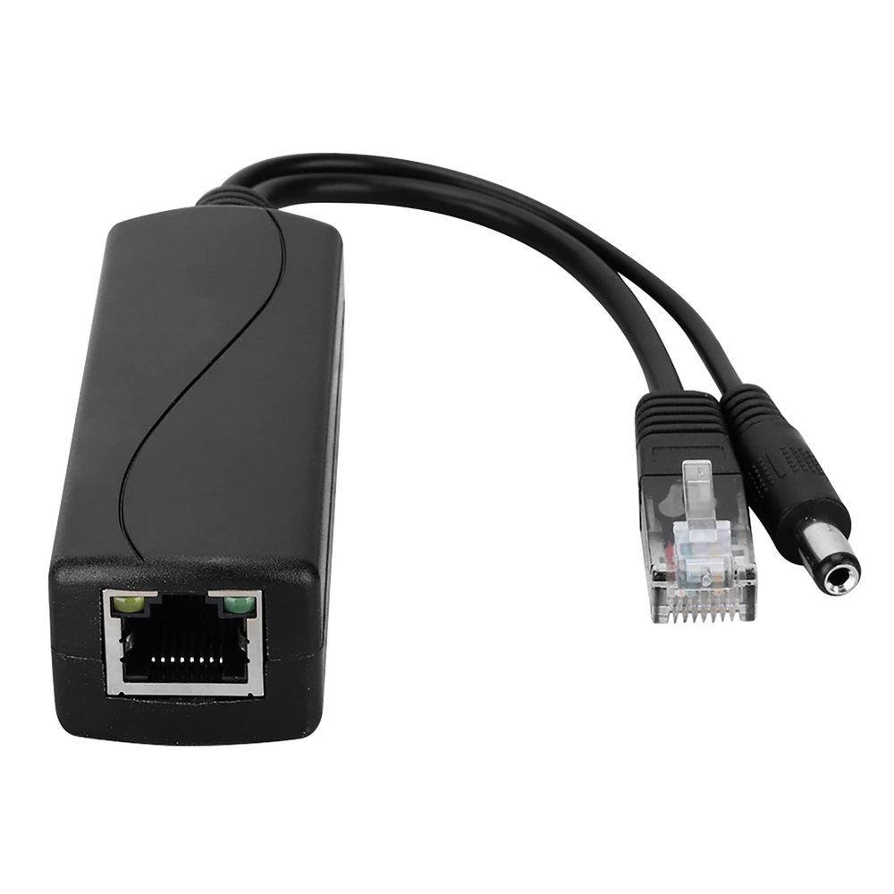 VINGVO 48V to 12V POE Connectors Adapter Cable, POE Splitter Injector 48V to 12V POE Splitter, POE Connectors Adapter Cable Splitter Injector Power Supply for