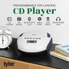 Tyler Portable CD Player Boombox with FM Radio, Bluetooth, and USB Port | Clear Stereo Sound | CD-R/RW and MP3 CDs Compatible | 3.5mm Aux Input and Headphone Jack | TAU107 - White view 2