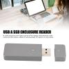 M.2 Nvme SSD Enclosure, Compact Design, USB3.2 Gen2 10Gbps USB A Solid State Drive External Adapter for M.2 M Key 2230 SSD for Business People DIY 4K Video Editors view 2