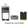 M.2 Nvme SSD Enclosure, Compact Design, USB3.2 Gen2 10Gbps USB A Solid State Drive External Adapter for M.2 M Key 2230 SSD for Business People DIY 4K Video Editors view 4