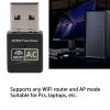 AC600 USB Adapter, 2.4G 5G Dual Band Cordless Network Transceiver 802.11g for PC Desktop Laptop, Supports for Vista 2000 7 8 10, Linux, for OS view 3