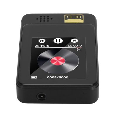 MP3 Player, Music Player Bluetooth5.0 Touch Screen MP3 Player MP3 Music Player Portable HiFi Alarm Clock Recording Calendar Music Player for Work Sports (with 16G Memory Card)