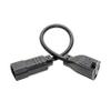 Tripp Lite Series NEMA 5-15R to C14 Power Cable Adapter, 1 foot / 0.3 Meters, UL Listed, Computer Power Plug to Standard Receptacle - 13A, 125V, 16 AWG, Lifetime Manufacturer's Warranty (P002-001-13A) view 2
