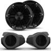 Rockford Fosgate M0-65B 6.5 Marine 2-Way System with RZR14-FSE 6.5" Front Speaker Enclosures Compatible with Select 14+ RZR Models view 1
