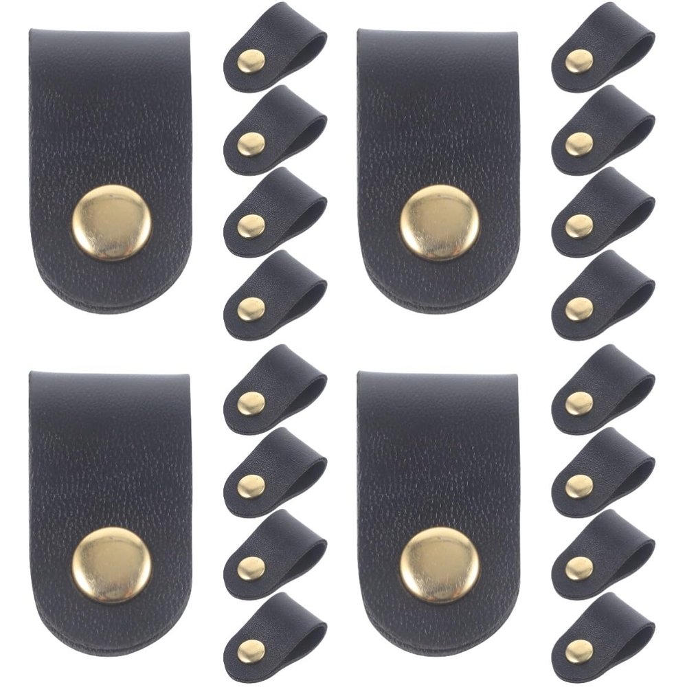 COOLHIYA 20pcs Cable Ties Straps Cord Holder Headphone Cord Manager Stylish Reusable Straps