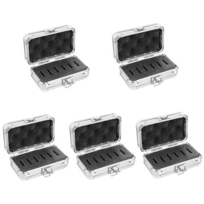 BRIGHTFUFU 5pcs Box Aluminum Telescope Filter Storage Case Aluminum Travel Case for Astrophotography Filter Holder for Eyepieces