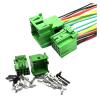 1 Set 12 Pin Male Female Car CD Player Wire Harness Cable Socket Auto Connector 1-967627-1 1-967622-1 1-967627 8-968972-1(Brown,1 Set) view 2