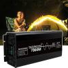 Pure Sine Wave Inverter 3500w 4500w 7000w Power Inverter DC 12v 24 48v to AC 110V 220V Converter for Rv Truck Home Camping with 2 AC Outlets LCD Display,7000W-12V view 1