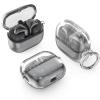 CUBETOOU Clear Case for Samsung Galaxy Buds 3 & Galaxy Buds 3 Pro Soft TPU Protective Cover with Carabiner (Clear Pink) view 3