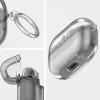 CUBETOOU Clear Case for Samsung Galaxy Buds 3 & Galaxy Buds 3 Pro Soft TPU Protective Cover with Carabiner (Clear Pink) view 4
