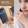 Smart Ring for Women Men, Fitness Tracker with Blood Pressure & Heart Rate, Blood Oxygen, Sleep Monitor, Step Counter, Photo Remote & Music Control, IP68 Waterproof, iOS/Android, Valentine's Day Gift view 4